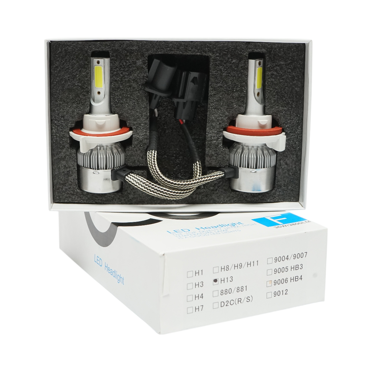 Set of 2 LED bulbs H13 36W 12V/24V 8V-48V Breckner Germany